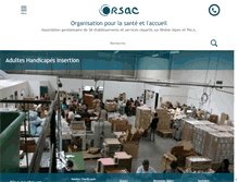 Tablet Screenshot of orsac.fr